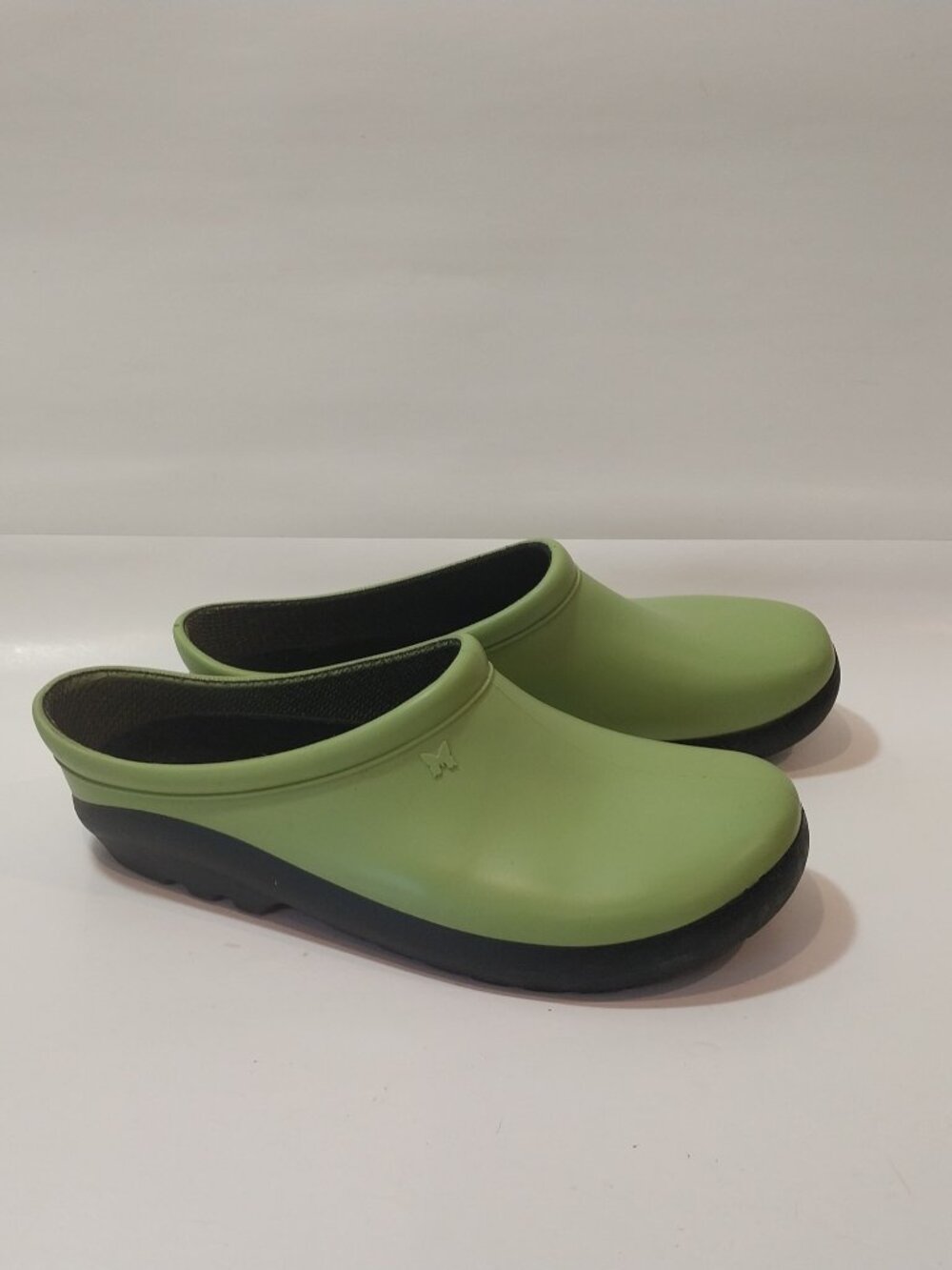 Sloggers Clogs Womens 10 Solid Green Premium Classic Waterproof Garden Shoes